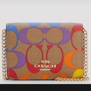 2021 Coach Pride wallet chain crossbody